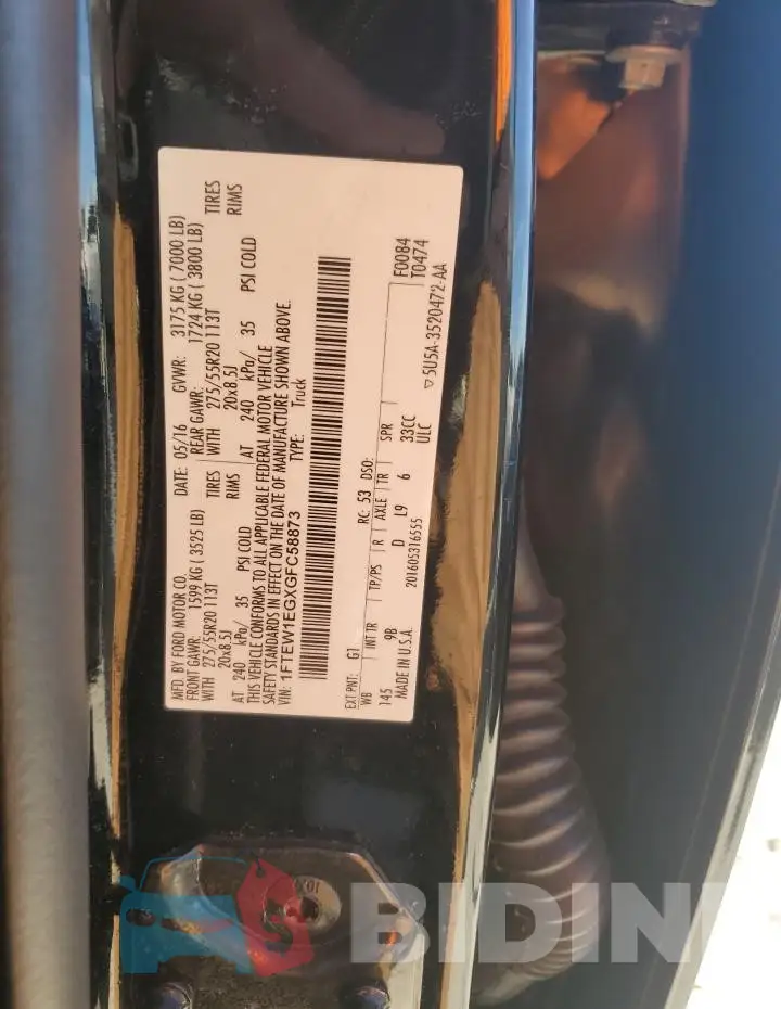 1FTEW1EGXGFC58873 Photo# 12