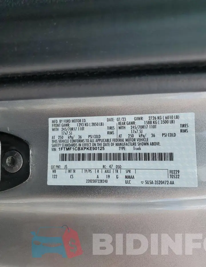 1FTMF1CBXPKE90125 Photo# 12