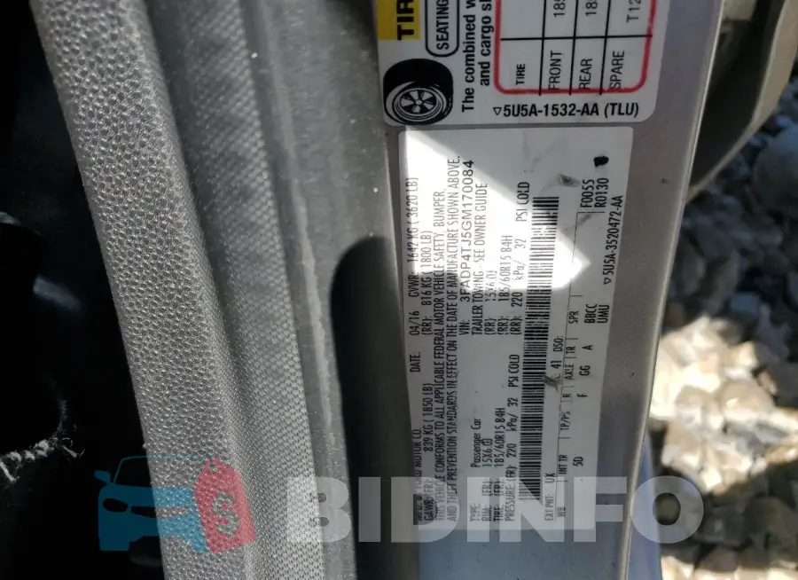3FADP4TJ5GM170084 Photo# 12