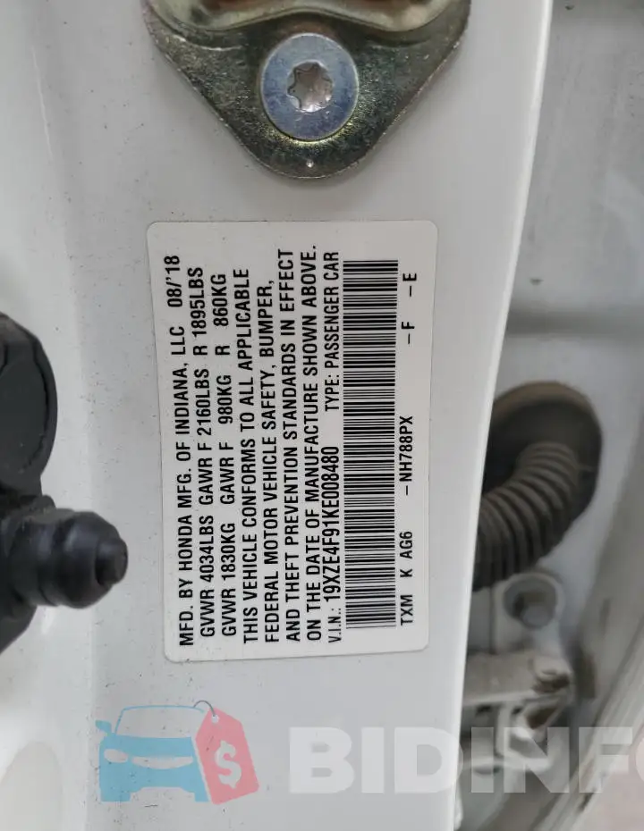 19XZE4F91KE008480 Photo# 12