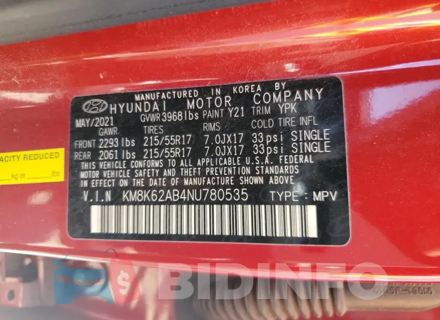 KM8K62AB4NU780535 Photo# 12