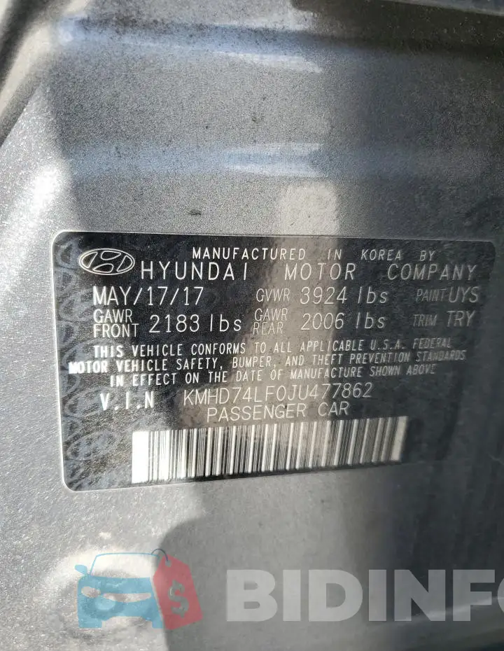 KMHD74LF0JU477862 Photo# 12