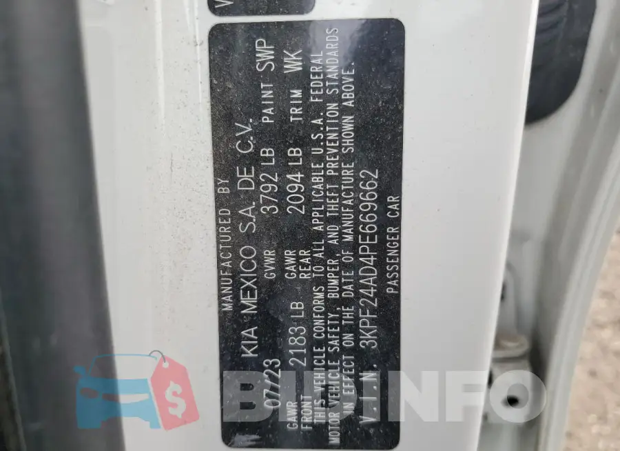 3KPF24AD4PE669662 Photo# 13