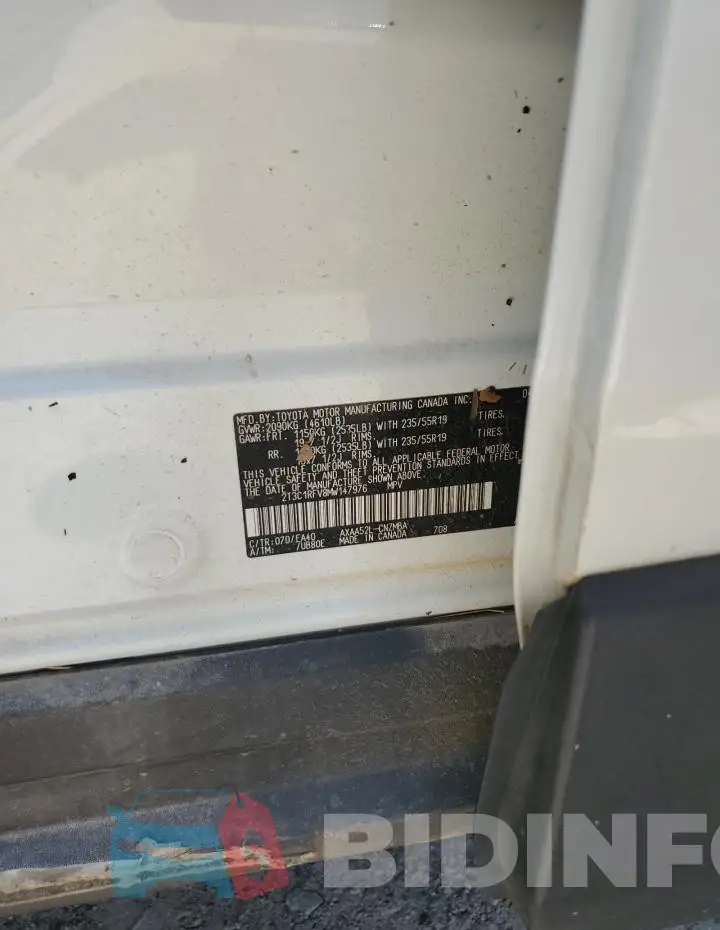 2T3C1RFV8MW147976 Photo# 12