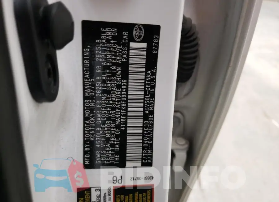 4T1BF1FK8FU994836 Photo# 12