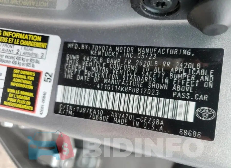4T1G11AK8PU817023 Photo# 12