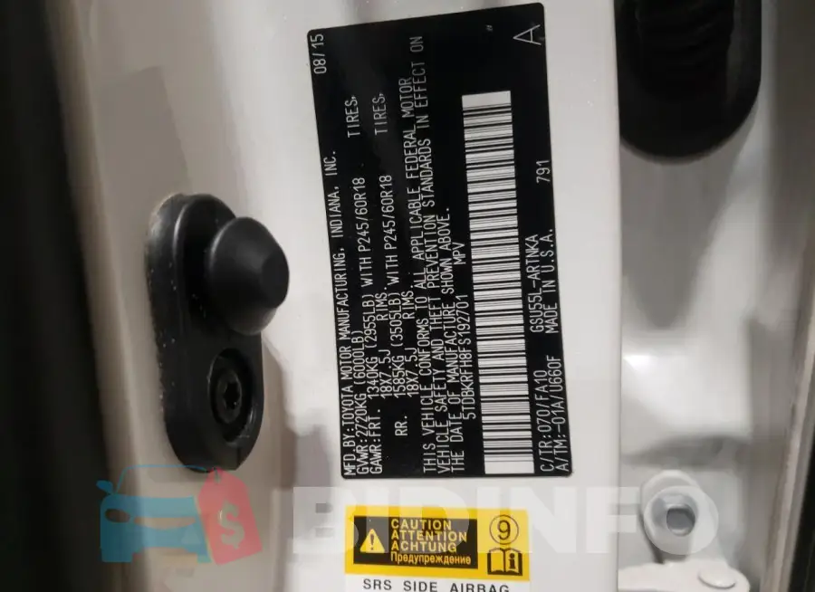 5TDBKRFH8FS192701 Photo# 13