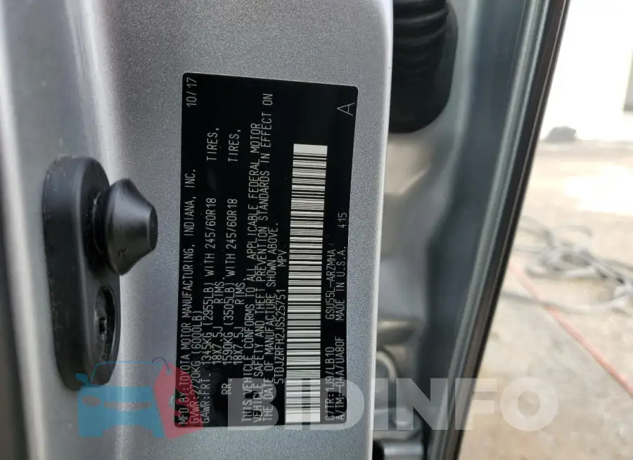 5TDJZRFH2JS525751 Photo# 13