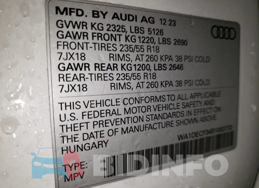 WA1DECF34R1083732 Photo# 13