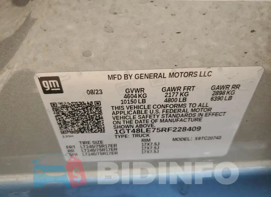 1GT48LE75RF228409 Photo# 13