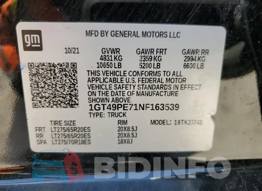 1GT49PE71NF163539 Photo# 12