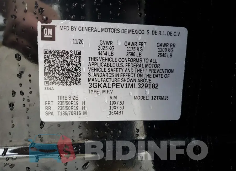 3GKALPEV1ML329182 Photo# 14