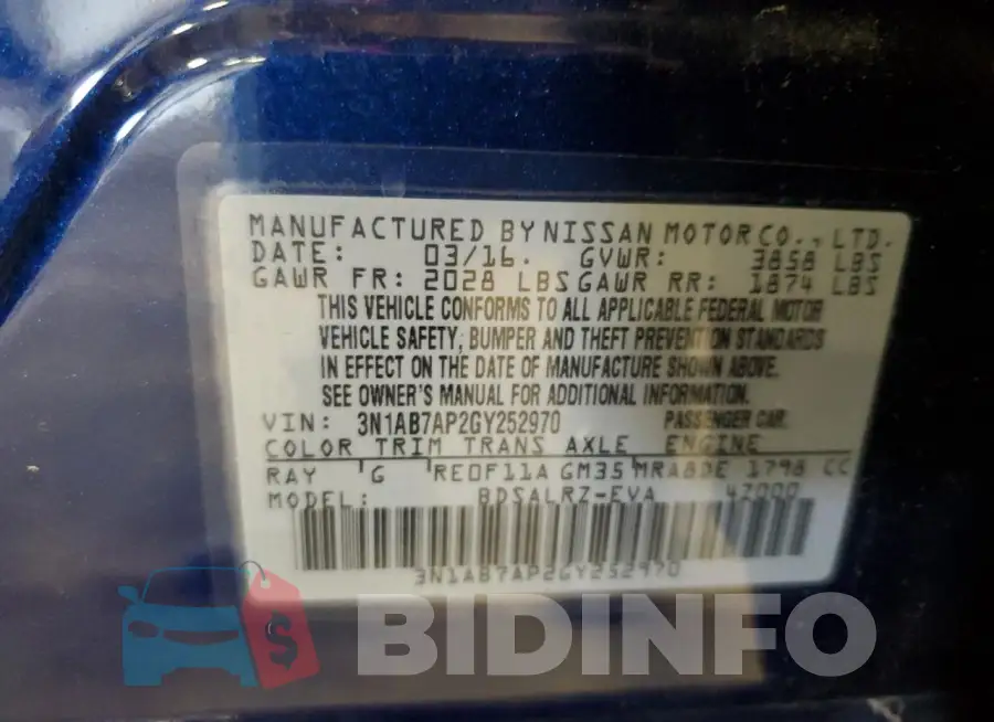 3N1AB7AP2GY252970 Photo# 13