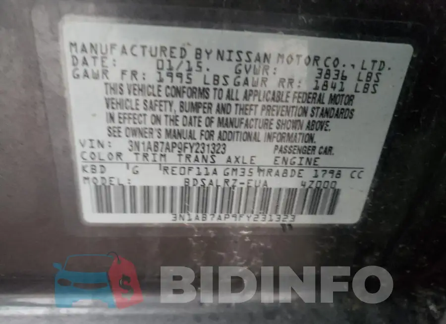 3N1AB7AP9FY231323 Photo# 12