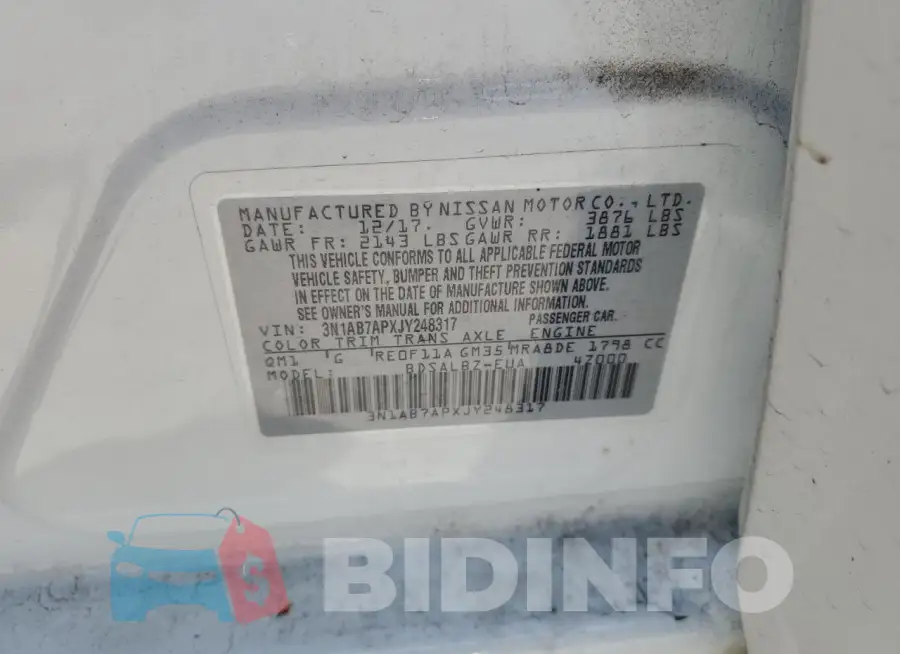 3N1AB7APXJY248317 Photo# 12