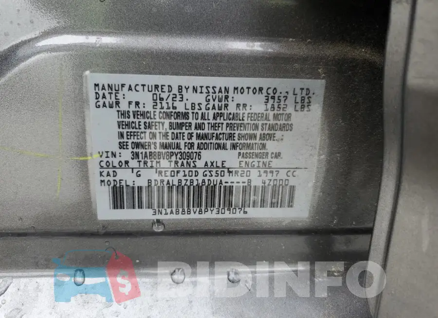 3N1AB8BV8PY309076 Photo# 12