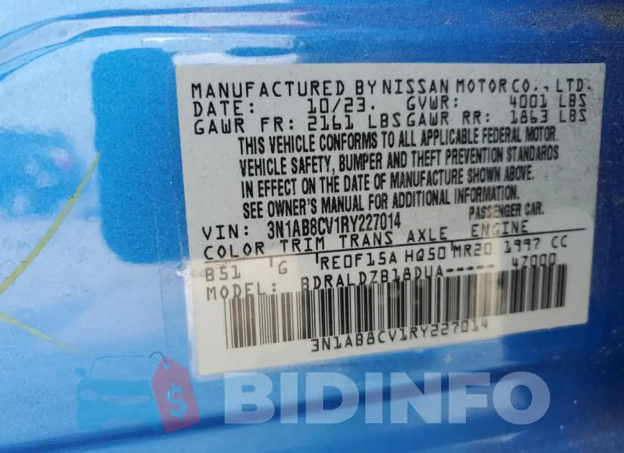 3N1AB8CV1RY227014 Photo# 12