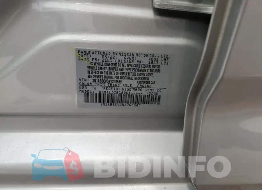 3N1AB8CV6NY269589 Photo# 12