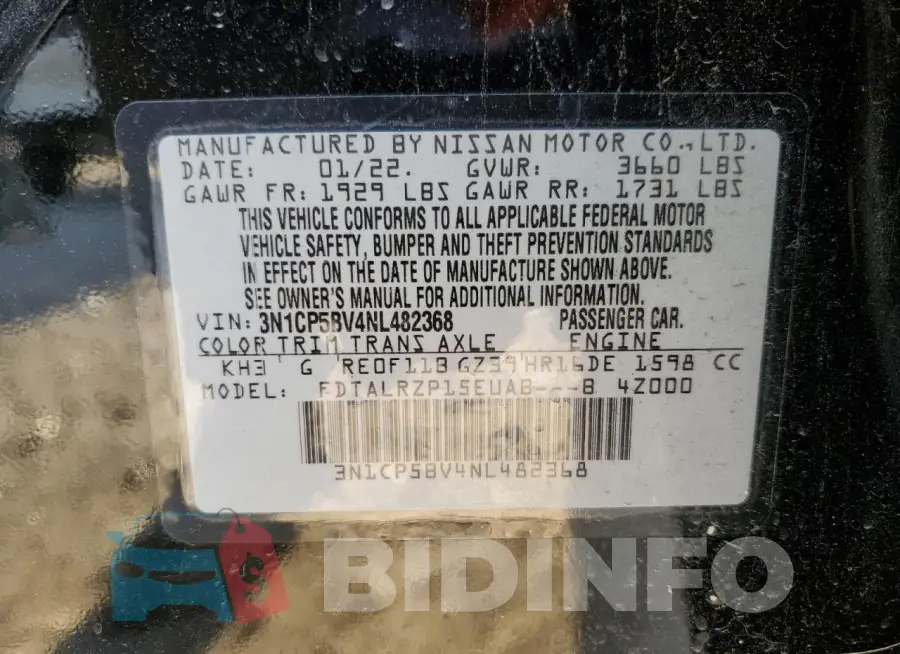 3N1CP5BV4NL482368 Photo# 12