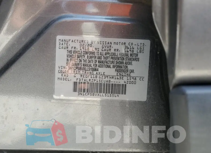 3N1CP5BVXLL515564 Photo# 13