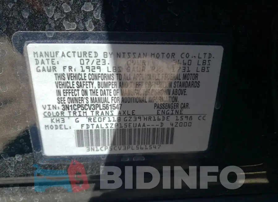 3N1CP5CV3PL561547 Photo# 13