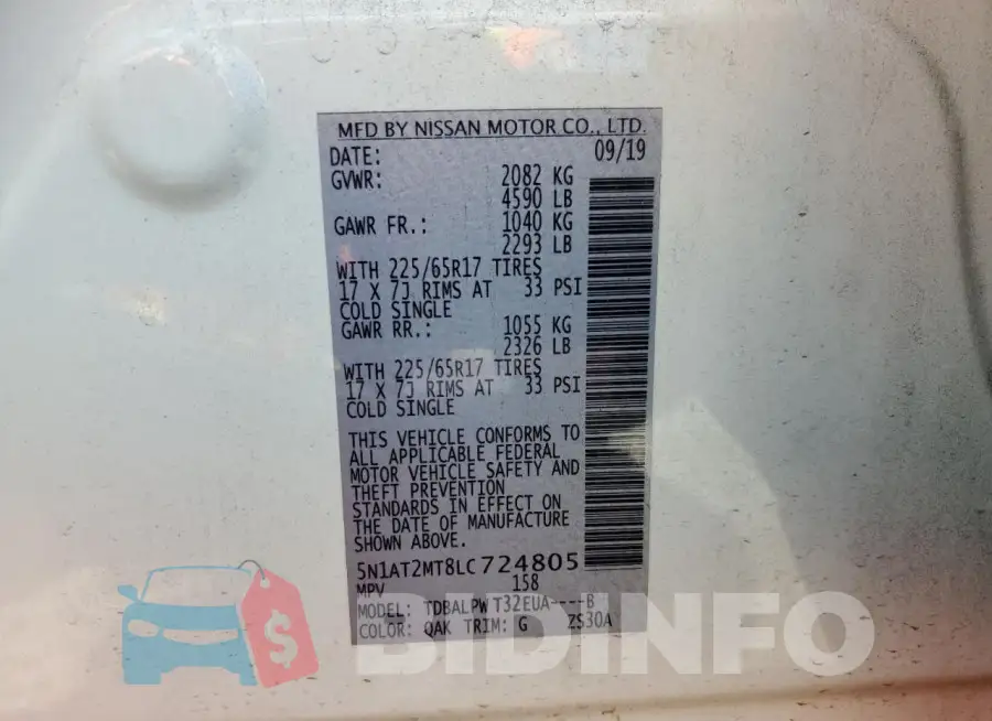 5N1AT2MT8LC724805 Photo# 13