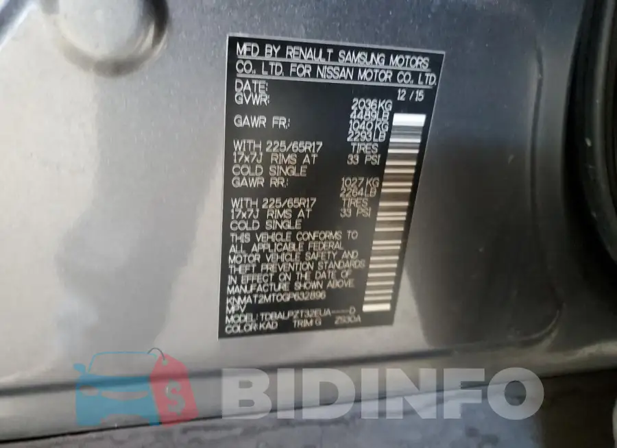 KNMAT2MT0GP632896 Photo# 13