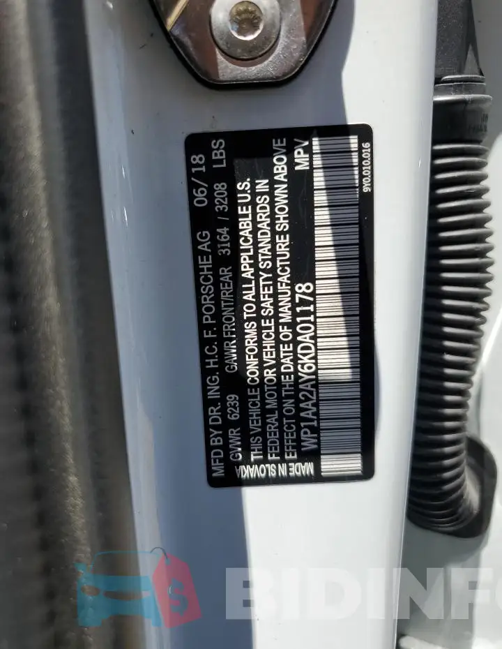 WP1AA2AY6KDA01178 Photo# 13
