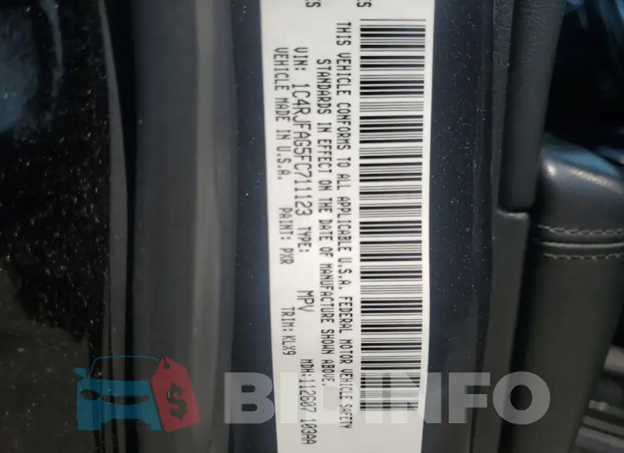 1C4RJFAG5FC711123 Photo# 13