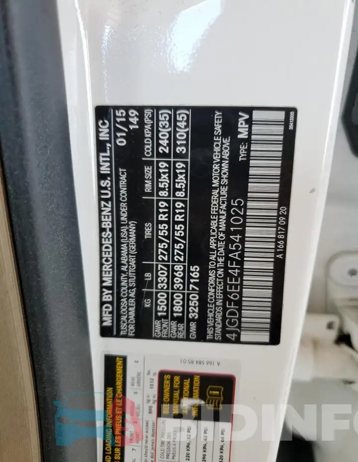 4JGDF6EE4FA541025 Photo# 13