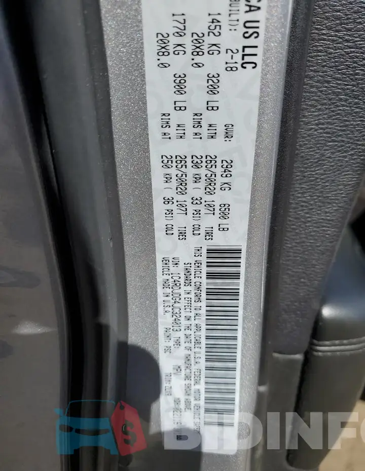 1C4RDJDG4JC324013 Photo# 13