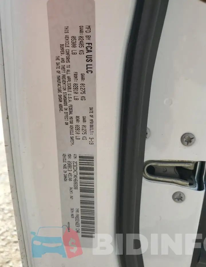 2C3CDXCTXKH608398 Photo# 13