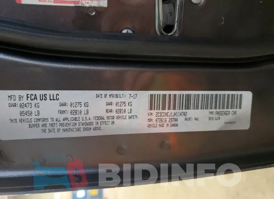 2C3CDXEJ1JH114702 Photo# 13