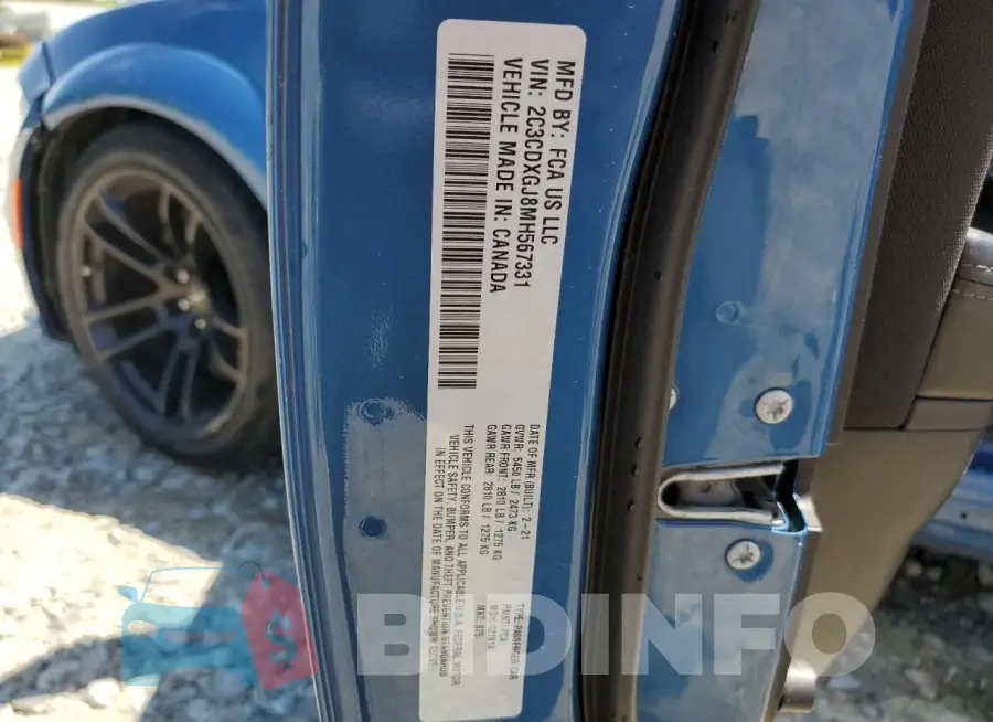 2C3CDXGJ8MH567331 Photo# 13