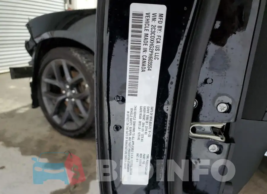 2C3CDXHG2PH603554 Photo# 13