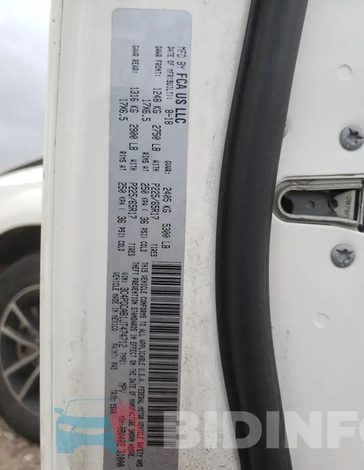 3C4PDCAB1JT474712 Photo# 12