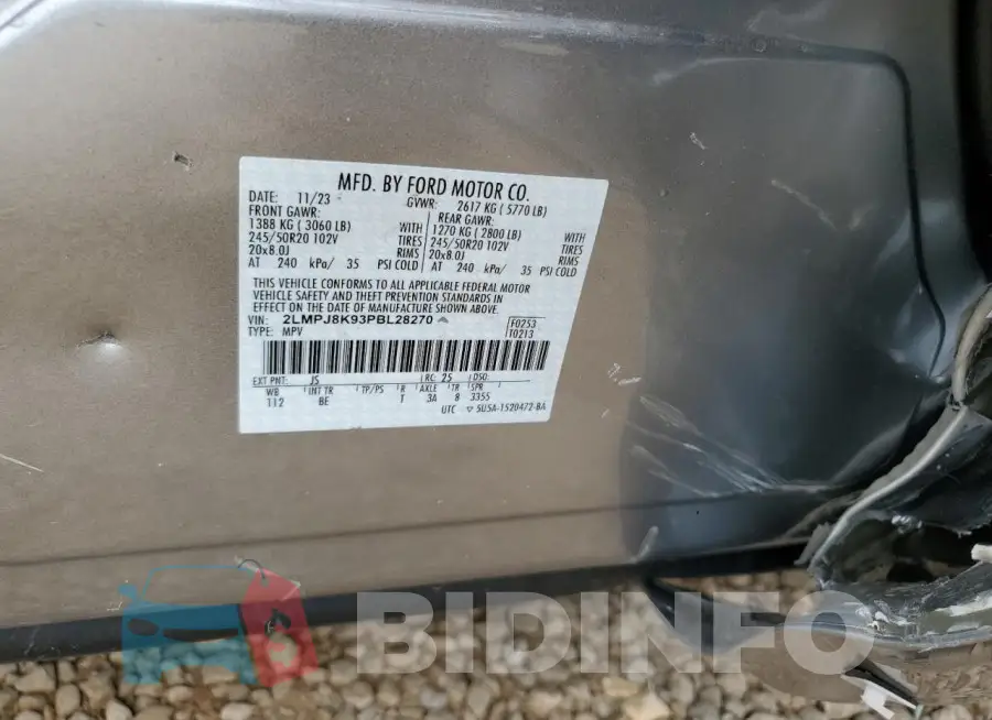 2LMPJ8K93PBL28270 Photo# 13