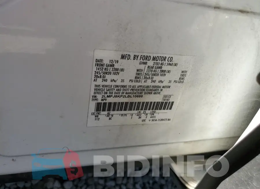 2LMPJ8KP2LBL10688 Photo# 13