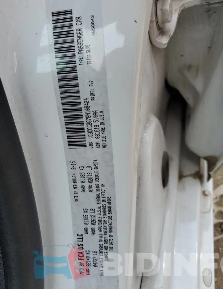 1C3CCCBG7GN108424 Photo# 12