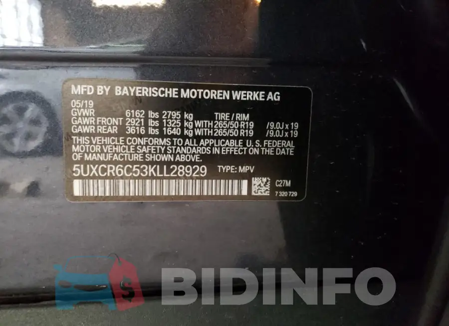 5UXCR6C53KLL28929 Photo# 13