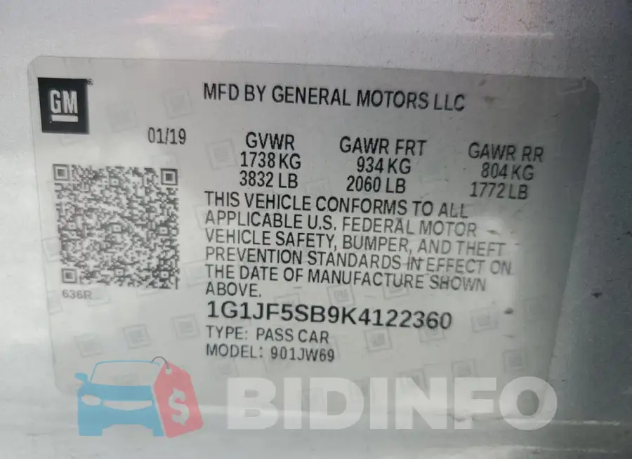 1G1JF5SB9K4122360 Photo# 12