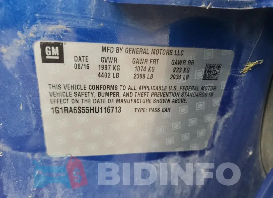 1G1RA6S55HU116713 Photo# 12