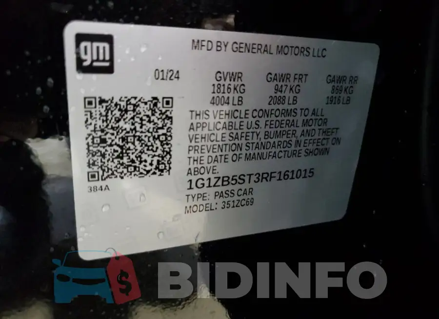 1G1ZB5ST3RF161015 Photo# 12