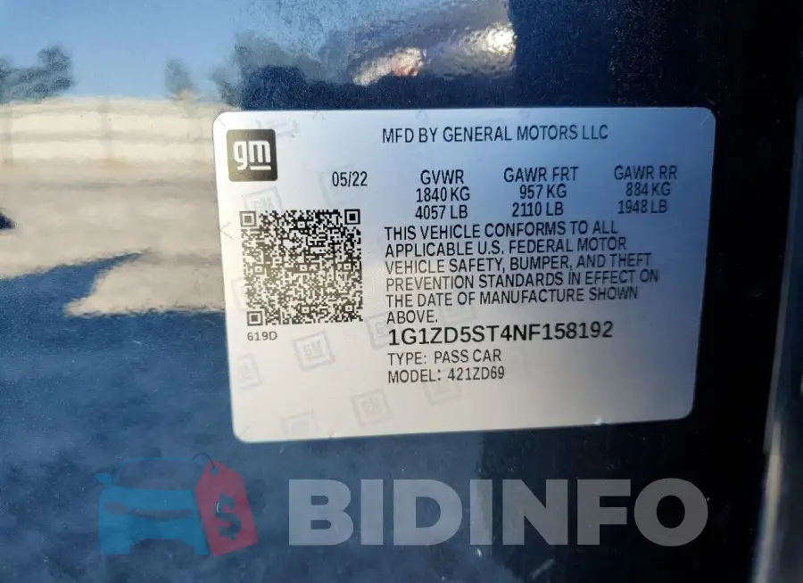 1G1ZD5ST4NF158192 Photo# 12