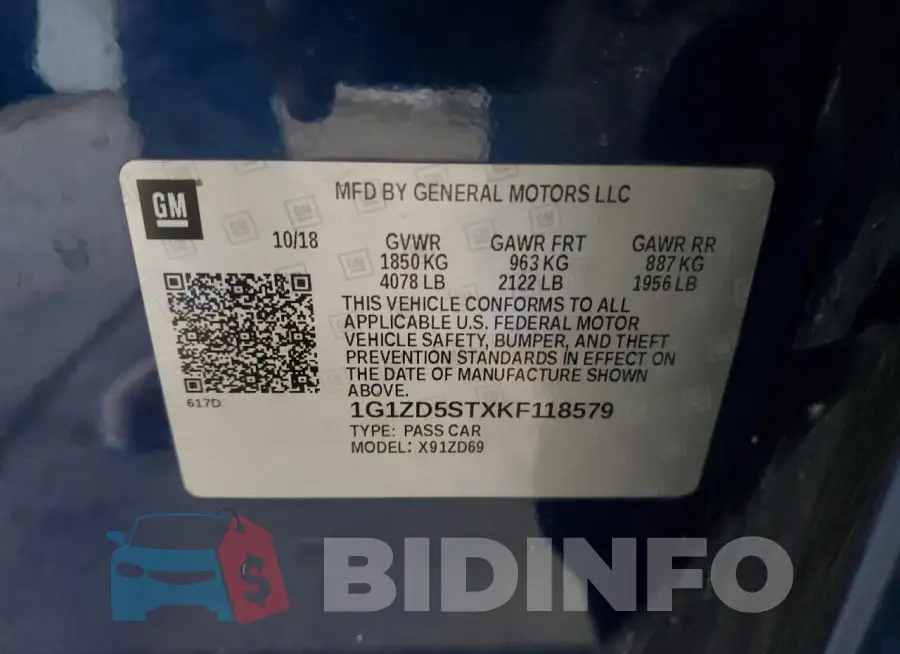 1G1ZD5STXKF118579 Photo# 12