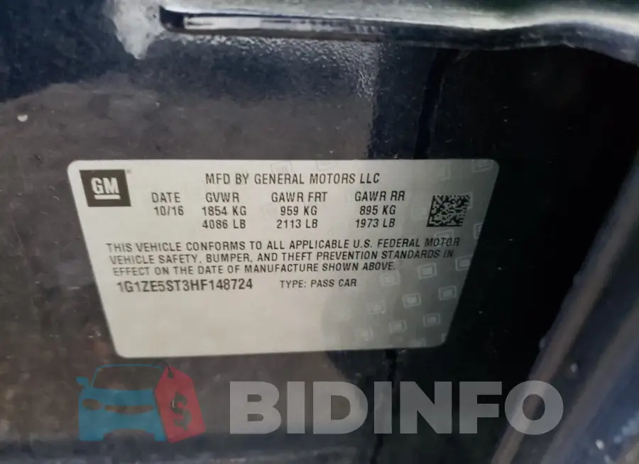 1G1ZE5ST3HF148724 Photo# 12