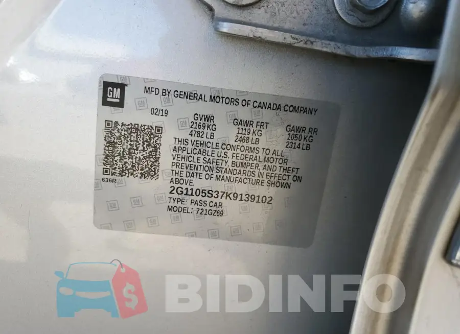 2G1105S37K9139102 Photo# 12