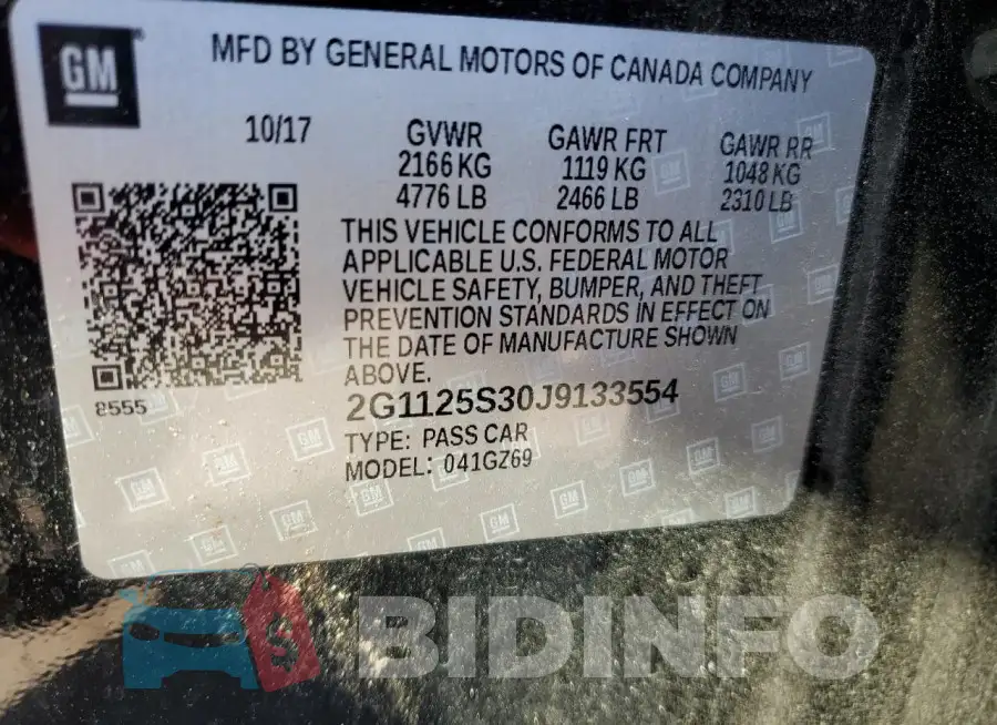 2G1125S30J9133554 Photo# 13