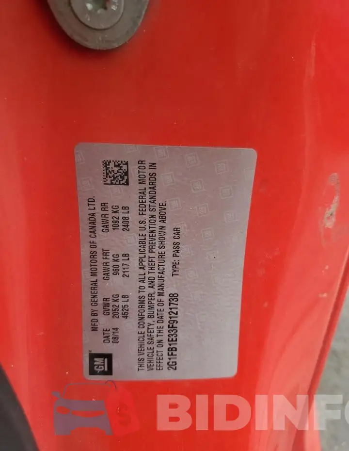 2G1FB1E33F9121738 Photo# 13