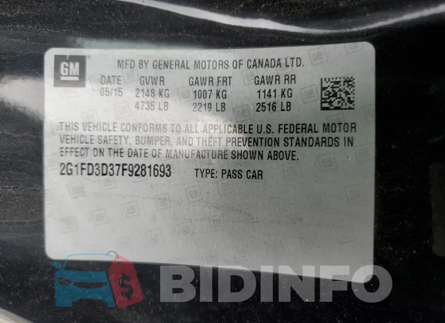 2G1FD3D37F9281693 Photo# 12